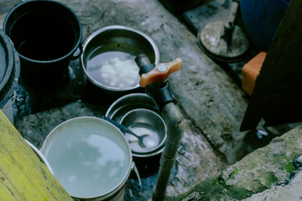 rainwater collection and filtration setup for resilient home water security